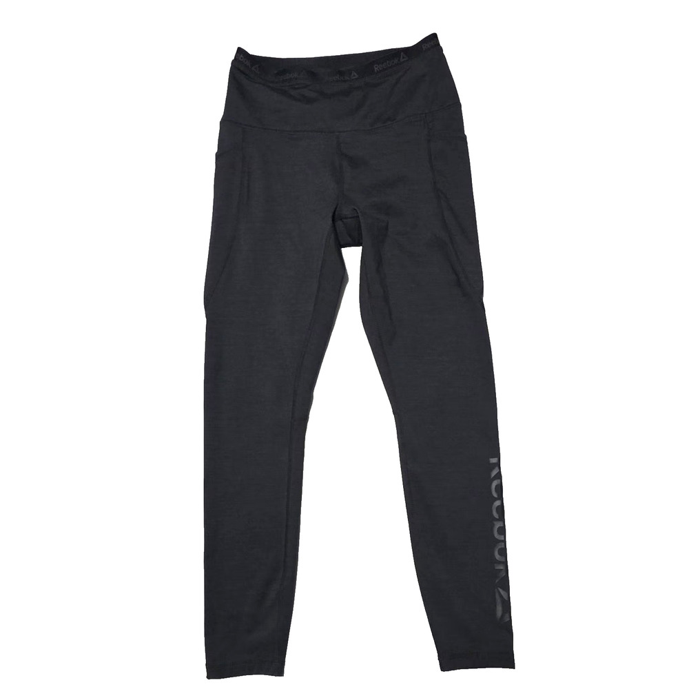 Reebok Women's High-Rise Leggings Black Size Small Workout Pants